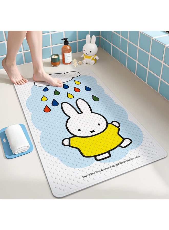 Dajiang Miffy Co-branded Bathroom Non-slip Mat, Children's Shower Room Bathroom Bath Anti-fall Floor Mat, 40x70cm