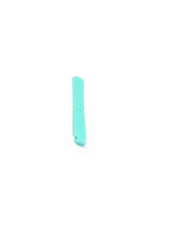 Generic Sleek Silicone Cable Organizer 7-8cm Earbud Cord Wrap 4 Hole Blue (80mm) 