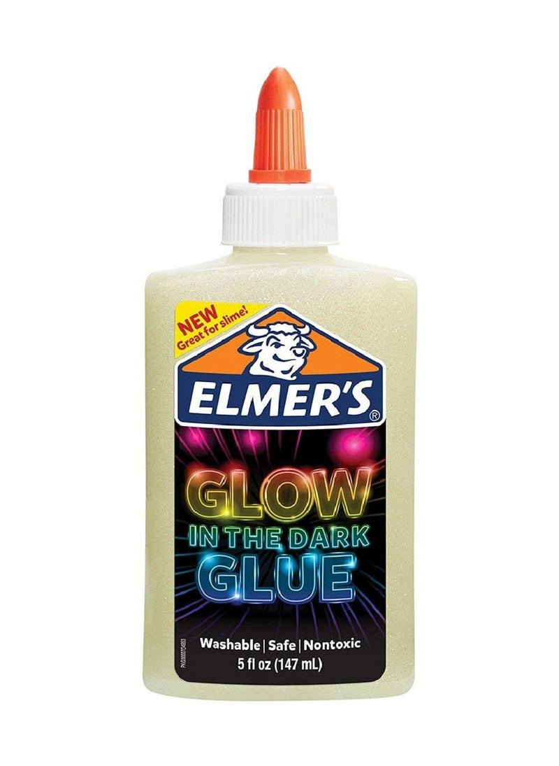 Elmers Elmer's Glow In The Dark Liquid Glue, Non-Toxic, Washable, Perfect for Crafts & DIY Projects -  147 ml - Image 1