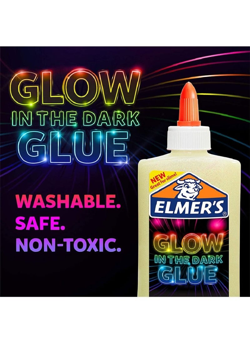 Elmers Elmer's Glow In The Dark Liquid Glue, Non-Toxic, Washable, Perfect for Crafts & DIY Projects -  147 ml - Image 2