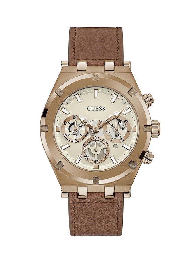 GUESS ساعة جيس بمينا ابيض انالوج - للرجال GW0262G3  - Image 1