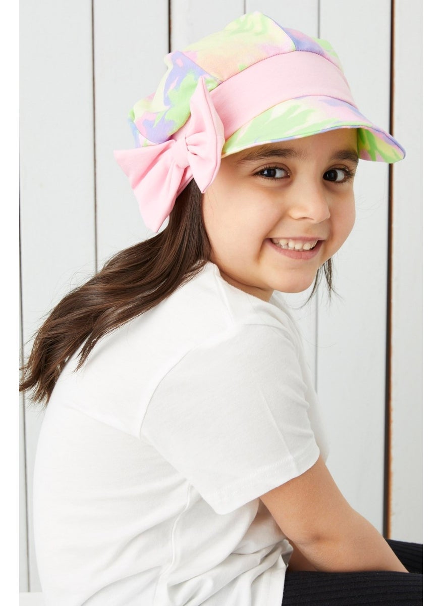 Babygiz Girl's Batik Vizier 4 Season Hat Beanie - Soft Combed Cotton New Design  - Image 1