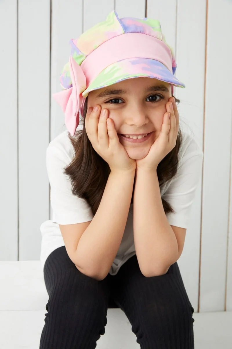 بيبيجيز Girl's Batik Vizier 4 Season Hat Beanie - Soft Combed Cotton New Design