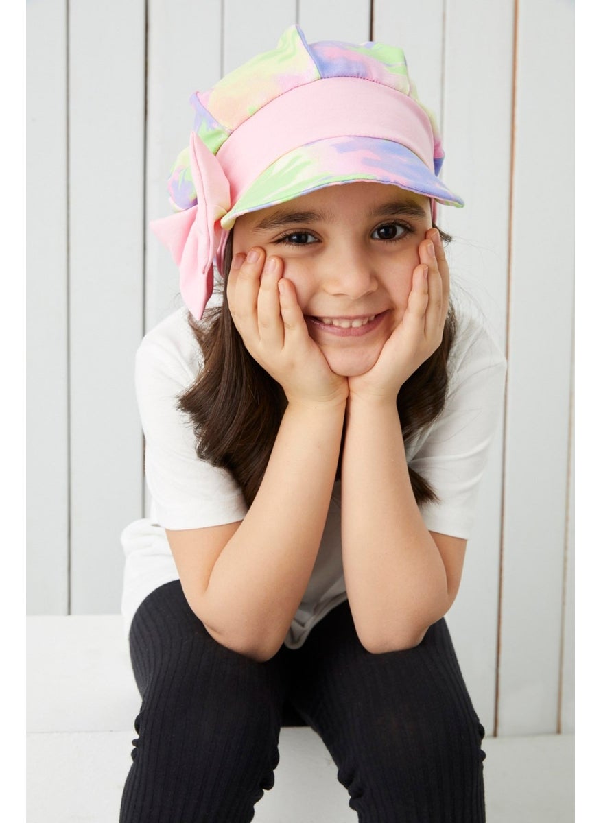 Babygiz Girl's Batik Vizier 4 Season Hat Beanie - Soft Combed Cotton New Design  - Image 3