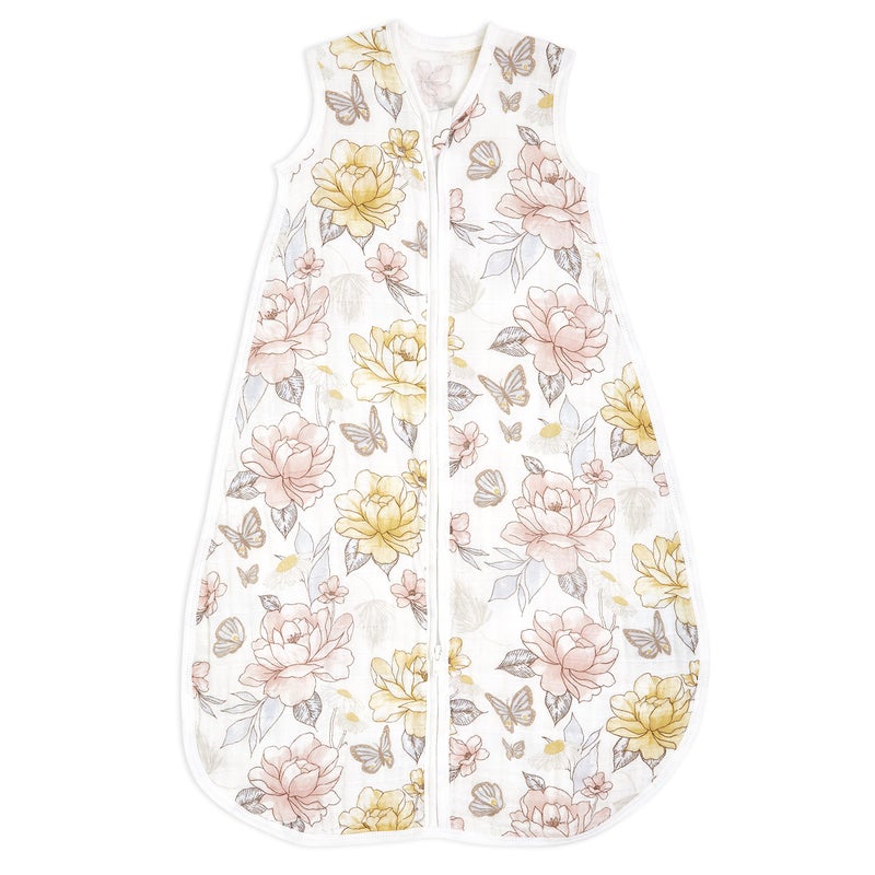 NUK aden + anais Soft Sleeping Bag- Pack of 1 | GOTS Certified | Wearable Lightweight Muslin Sleep Sack Blanket | Pretty Sleeping Bag for Baby | 18-36 Months, 1 TOG | Newborn & Infant Essentials | Earthly - Image 1