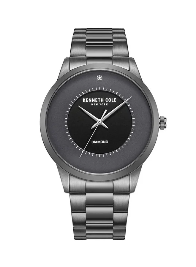 Kenneth Cole New York Watch For Men With Gray Stainless Steel Bracelet 42mm