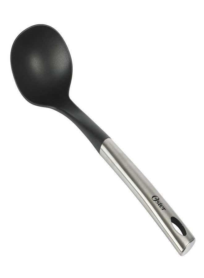 Oster Baldwyn 12" Nylon Ladle - Black w/Stainless Steel Handle - Image 2