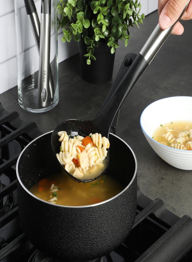 Oster Baldwyn 12" Nylon Ladle - Black w/Stainless Steel Handle - Image 3