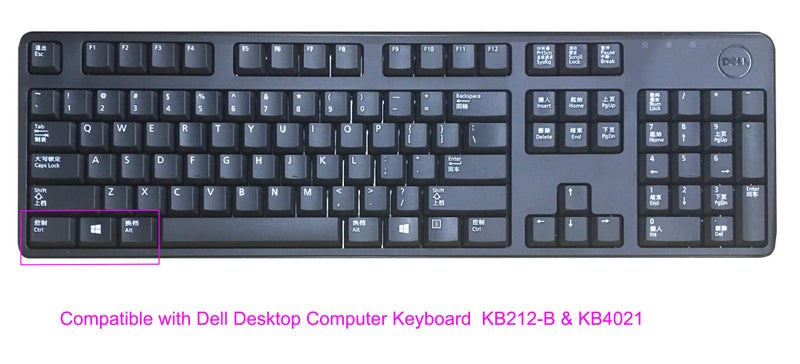 UHamn Clear Anti-Dust Silicone Keyboard Protector Skin Cover Compatible With Dell KB212-B, KB4021, 2GR91, 4G481 Desktop PC Slim USB 104-Key Keyboard (Transparent) - Image 2