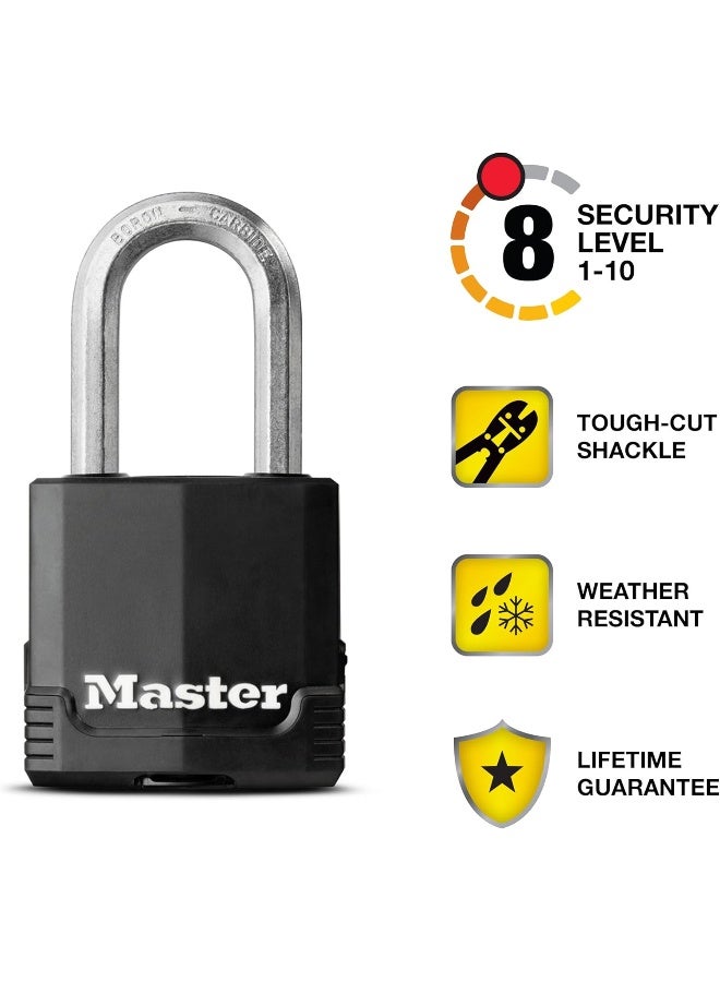 Master Lock Magnum Heavy Duty Outdoor Padlock with Key - Image 2