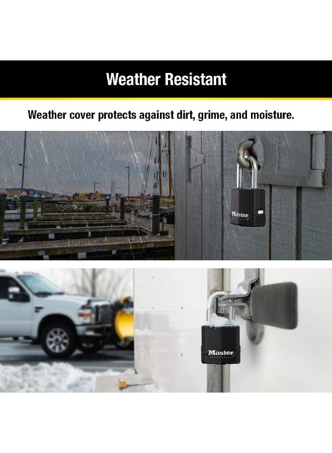 Master Lock Magnum Heavy Duty Outdoor Padlock with Key - Image 4