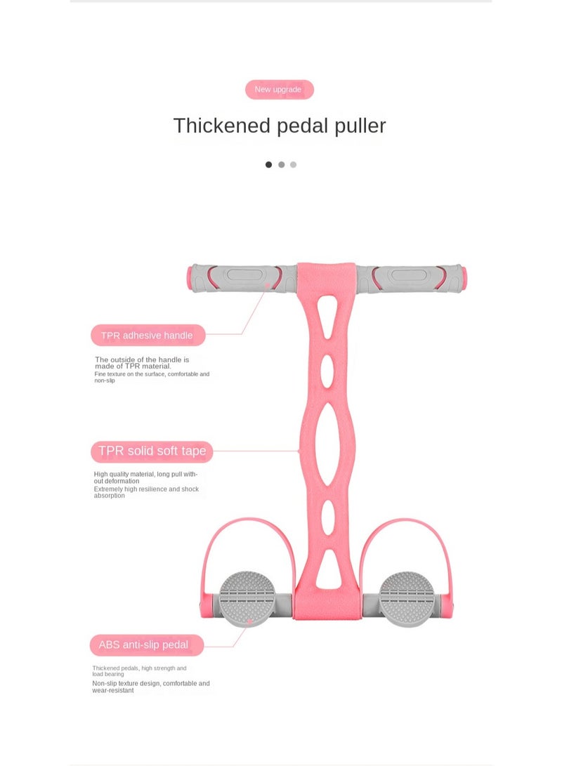 اسم المحتوى ناريلا Multifunction Tension Rope, 6-Tube Elastic Yoga Pedal Puller Resistance Band, Natural Latex Rope Fitness Equipment, for Abdomen/Waist/Arm/Leg Stretching Slimming Training - Image 2