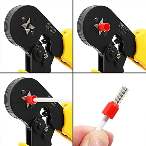 Teansic 100 Pcs 4 AWG Ferrule Connectors Ends Insulated Cable Ferrule Crimp Terminal for Car Audio, Electronics, Communication Equipment (Black+Red) - Image 5