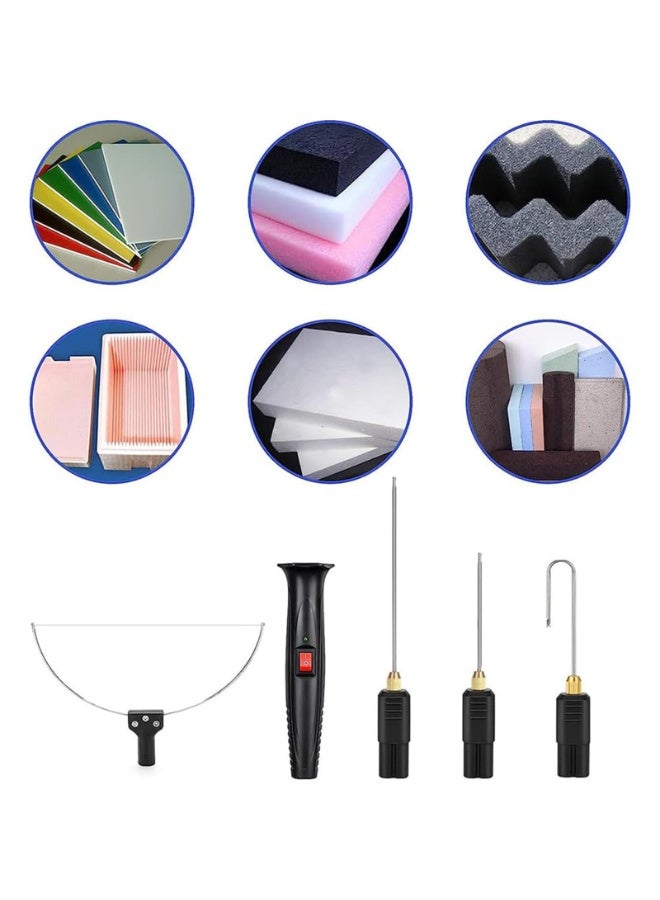 والالا طقم قاطع رغوة سلكي ساخن بقوة 28 واط مع منظم حرارة رقمي - 10 قطع من أقلام القطع الكهربائية، 4 رؤوس قابلة للتبديل لنحت دقيق على الستايروفوم ولوح الرغوة (100-240 فولت) - Image 2