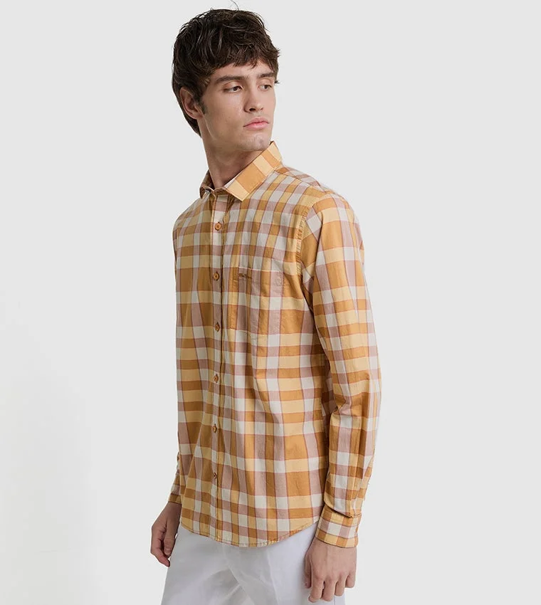 بين شيرمان Ben Sherman Men's Long Sleeve Check Shirts
