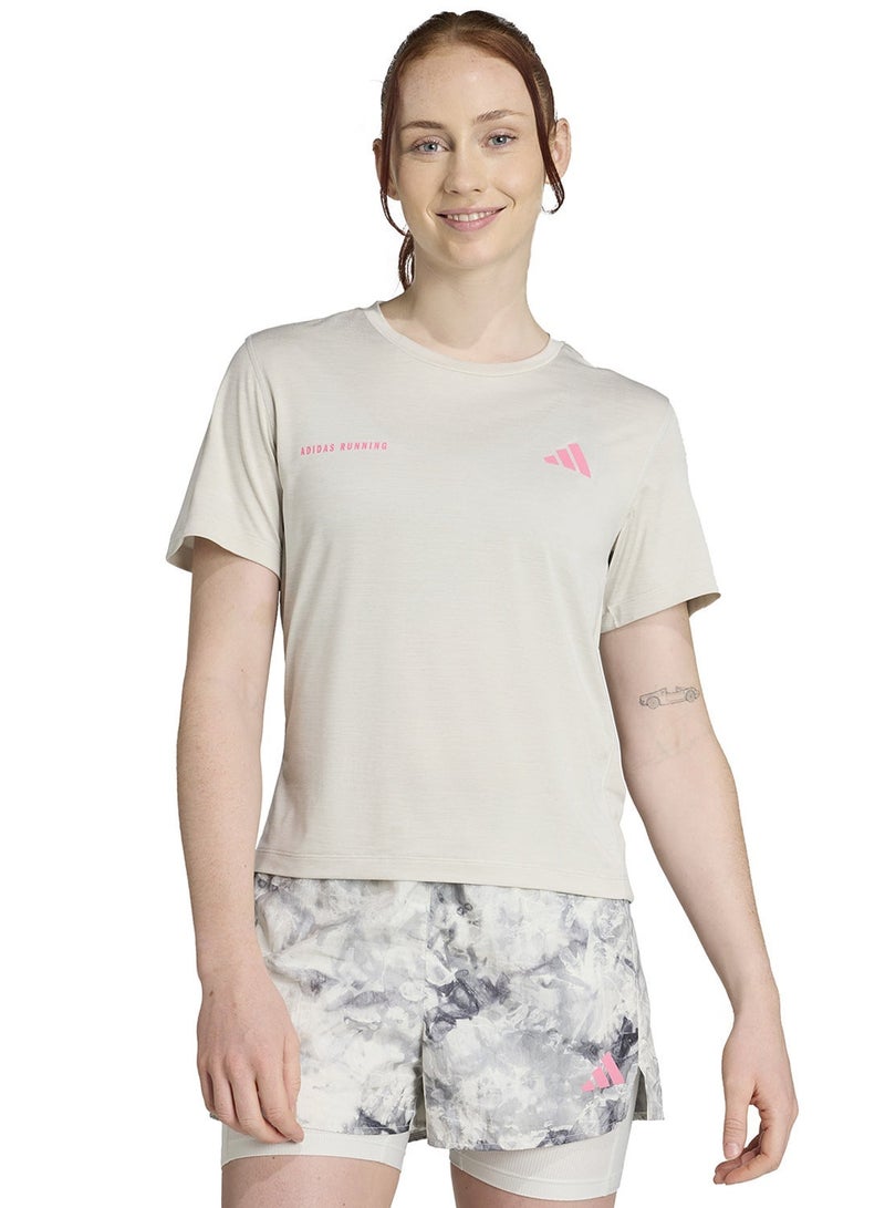 Adidas Own The Run Melange T-Shirt - Image 3