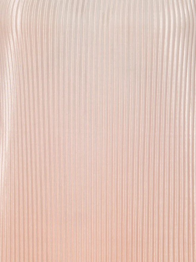 تايك تو Take Two Orange Pleated Sleeveless Halter Neck Maxi Dress