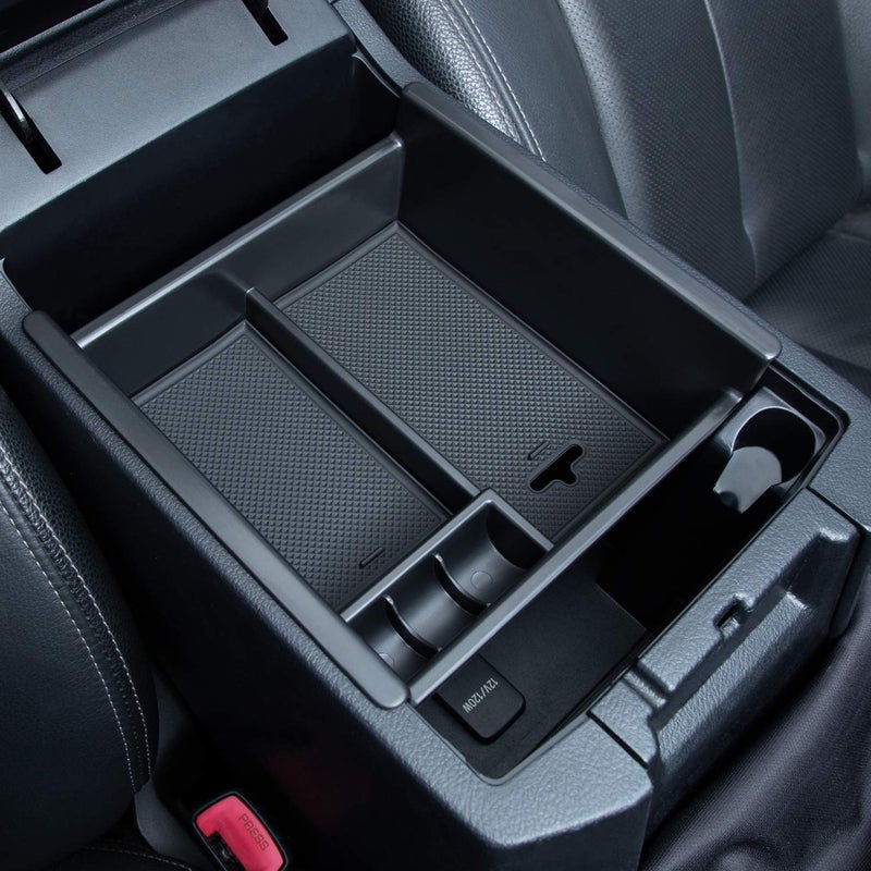 JKCOVER Center Console Organizer Tray Compatible with Toyota 4Runner 20102021 2022 2023 2024 and Kia Telluride 20202024 2025 AccessoriesInsert Armrest Box Secondary Storage ABS Black Materials