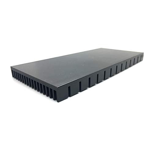 SGTKJSJS Aluminum Heat Sink Heatsink Module Cooler Fin Heat Radiator Board Cooling for Amplifier Transistor Semiconductor Devices Black Tone 150mm (L) x 70mm (W) x10mm (H) - Image 3