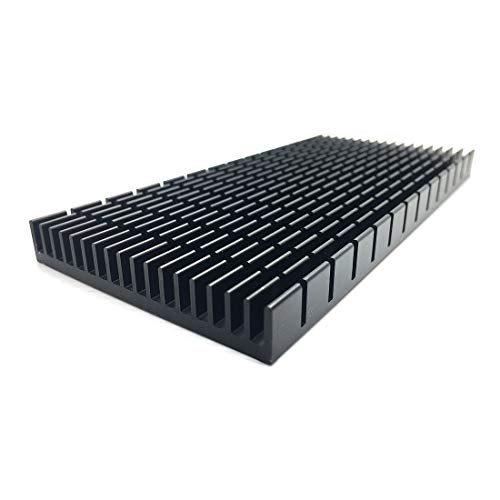 SGTKJSJS Aluminum Heat Sink Heatsink Module Cooler Fin Heat Radiator Board Cooling for Amplifier Transistor Semiconductor Devices Black Tone 150mm (L) x 70mm (W) x10mm (H) - Image 4