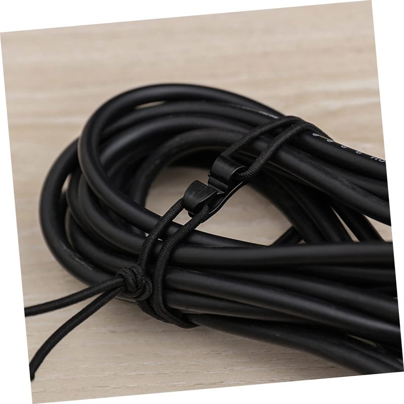 20 Pcs Elastic Hook Clips For Straps Backpack Organizer Black Outdoor Accessories - Image 3