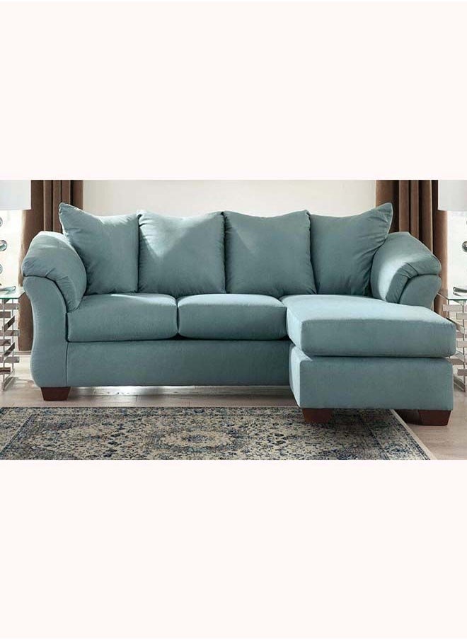 FSH Furniture - Huntsville Linen Modular Couch Grey Blue 220x100x160 cm - Image 1