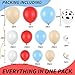 Isndare Farm Animal Theme Balloon Garland Arch Kit Red Blue White Latex Balloons Garland with Cow Print Balloons for Kid Barn Yard Farmhouse Country Western Cowboy Birthday Party Supplies Decoration - Image 4