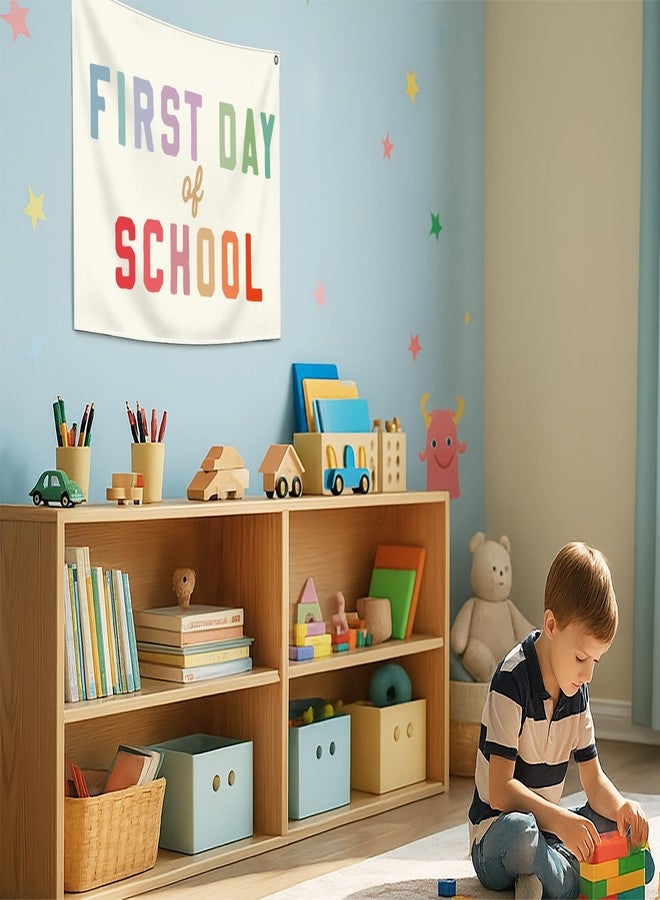 Topthink First Day of School-Classroom Boho Rectangular Banner Flag Pennant Wall Decor Gift for Boy Girl Kid Teen,Classrooms Nursery Playroom Reading Room Bedroom Decor-Birthday Christmas Gift - Image 5