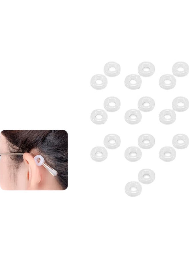 Hb Glasses Anti-Slip Covers, Transparent Anti-Slip Rings *10 Pairs, Silicone Ear Tips, Fixed Anti-Scratch Ear Protection, Anti-Drop Accessories - Image 2