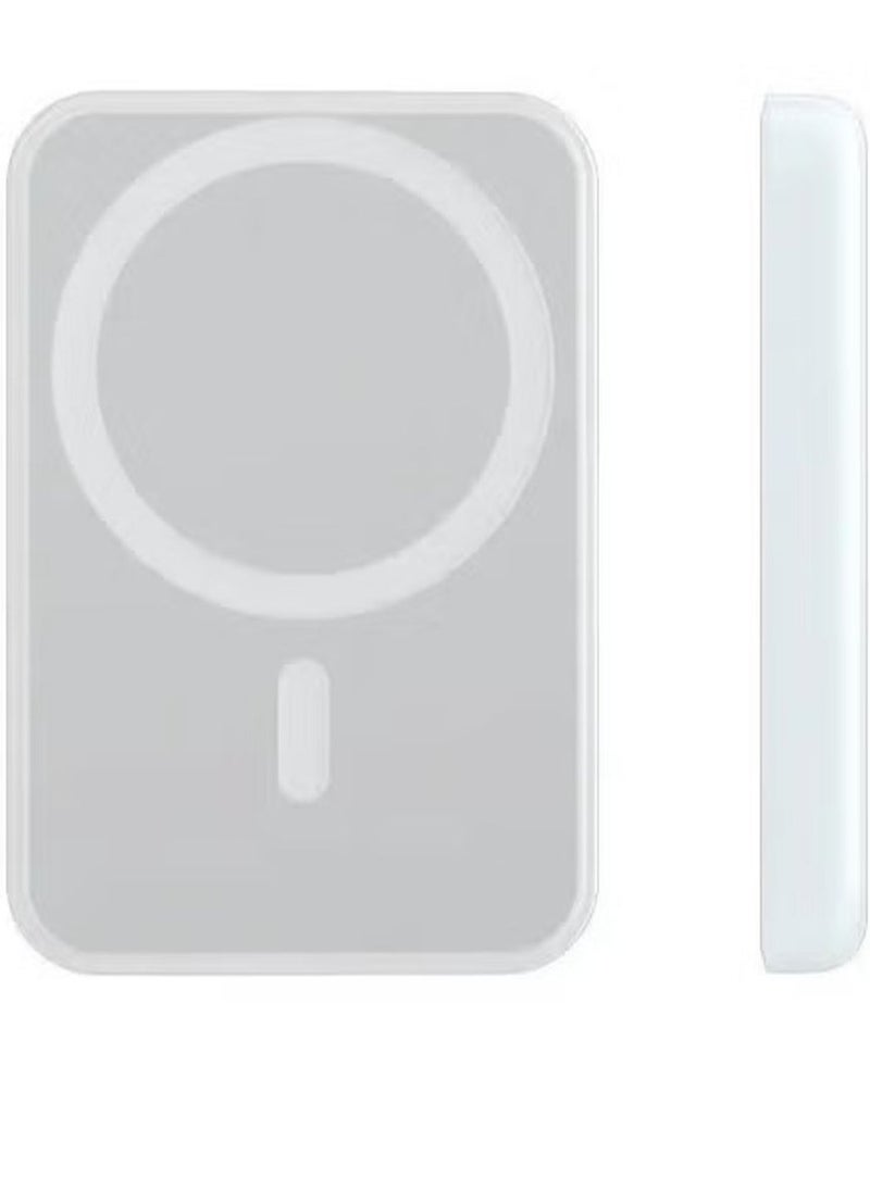ELTRAZONE MagSafe Wireless Power Bank for iPhone 16 Plus – 10,000mAh Portable Charger (White) - Image 2