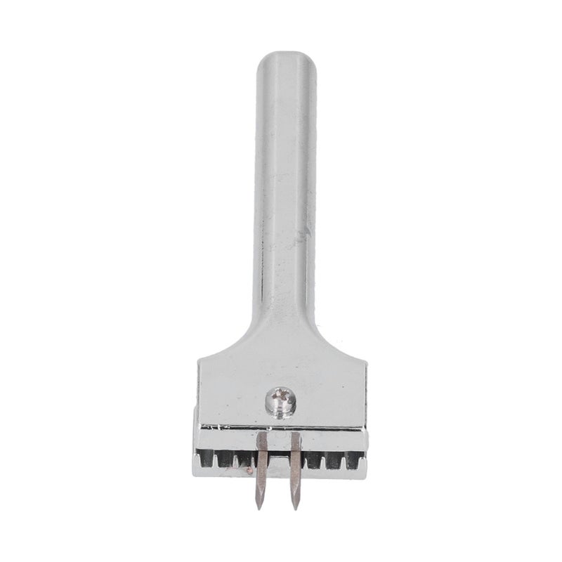 Leather Prong Punch: 1 Metal Electroplated Rust-resistant Tool - High Hardness Abrasion-resistant Glossy Comfort Grip for Leather Carving Artists, Leather Craft & Home Use - Image 1