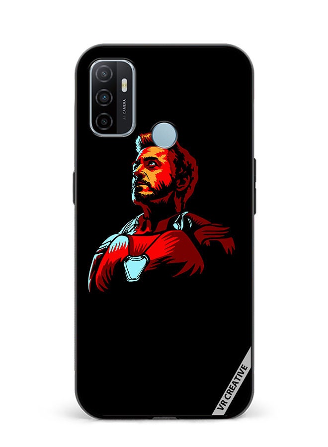 VR CREATIVE Protective Case Cover For Oppo A53 Iron Man Design Multicolour - Image 1