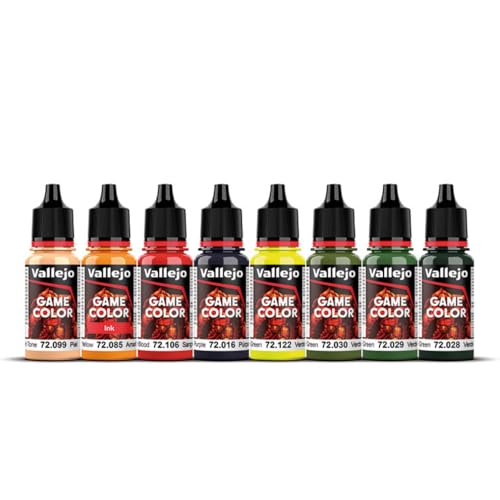 Vallejo فاليجو - مجموعة طلاء أكريليك للأورك والغوبلين | لون اللعبة | مجموعة نماذج خيالية لإنهاء غير لامع عالي الصبغة | 8 زجاجات × 18 مل. - Image 2