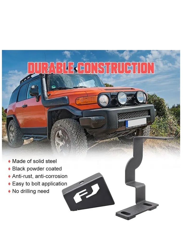 Generic LED Light Pod Mounting Bracket Set, A-Pillar Hood Mount, Compatible with Toyota FJ Cruiser 2007-2024  - Image 4