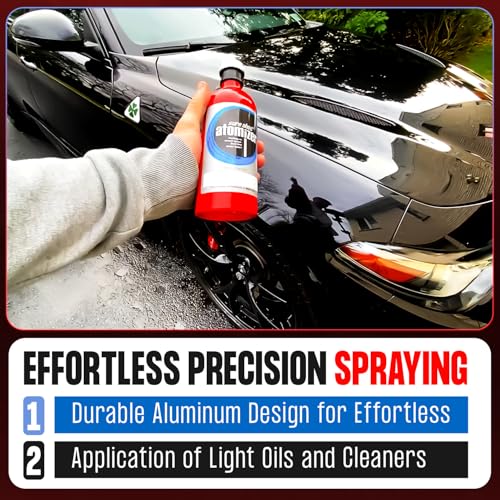 Sure Shot رشاش ألمنيوم قابل لإعادة التعبئة Sure Shot B8000PL سعة 1 لتر – مضغوط للزيوت الخفيفة، المنظفات وبعض المذيبات – هيكل ألمنيوم متين مع فوهة قابلة للتعديل – صنع في الولايات المتحدة الأمريكية - Image 3