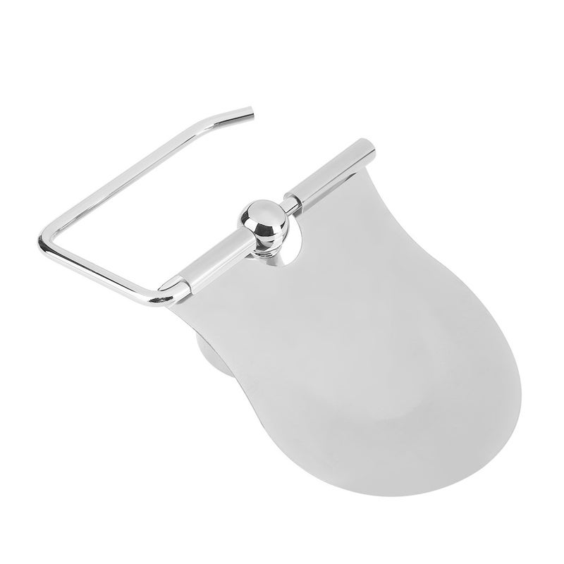 1PC Polished Bathroom Toilet Roll Paper Holder Rack Wall Mounted Tissue Cover Silver - Image 5