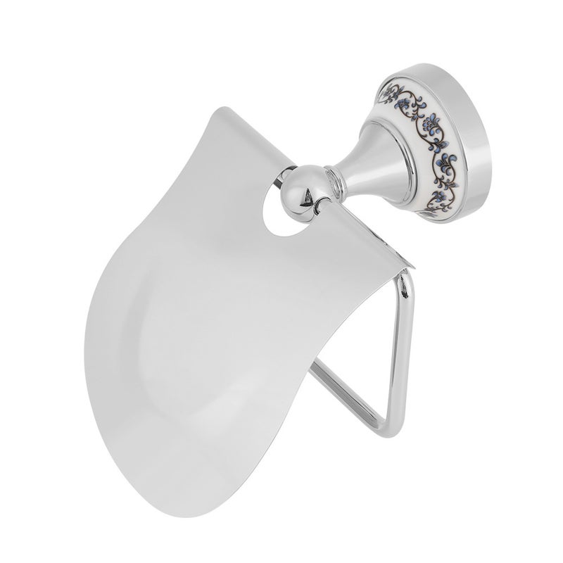 1PC Polished Bathroom Toilet Roll Paper Holder Rack Wall Mounted Tissue Cover Silver - Image 3