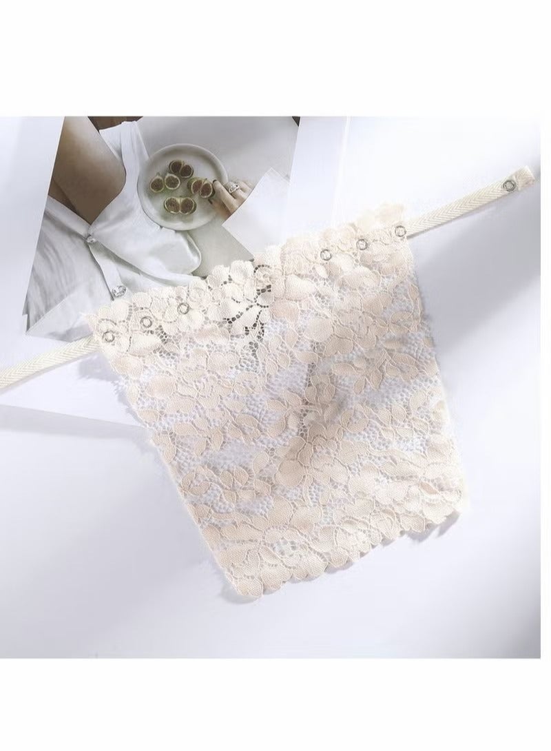 3pcs Lady Lace Clip on Mock Camisole, Overlay Modesty Panel Vest for Women - Image 4