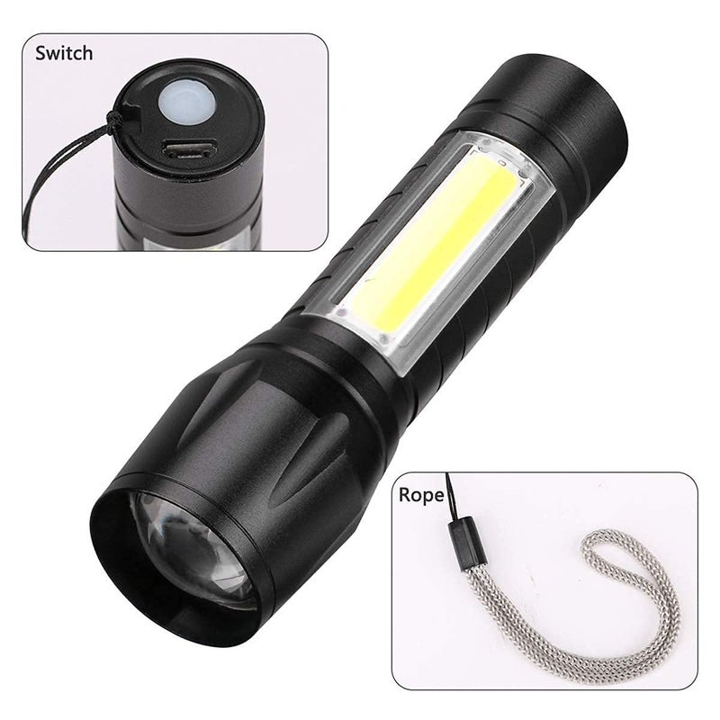 KANABEE 3 in 1 Flashlight and Desk Lamp with Gift Box Focus Zoom Torch Light 3 Modes Adjustable for Emergency and Activities EDC - Image 2