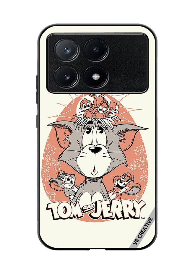 VR CREATIVE Protective Case Cover For Xiaomi Poco X6 Pro Tom And Jerry Design Multicolour - Image 1