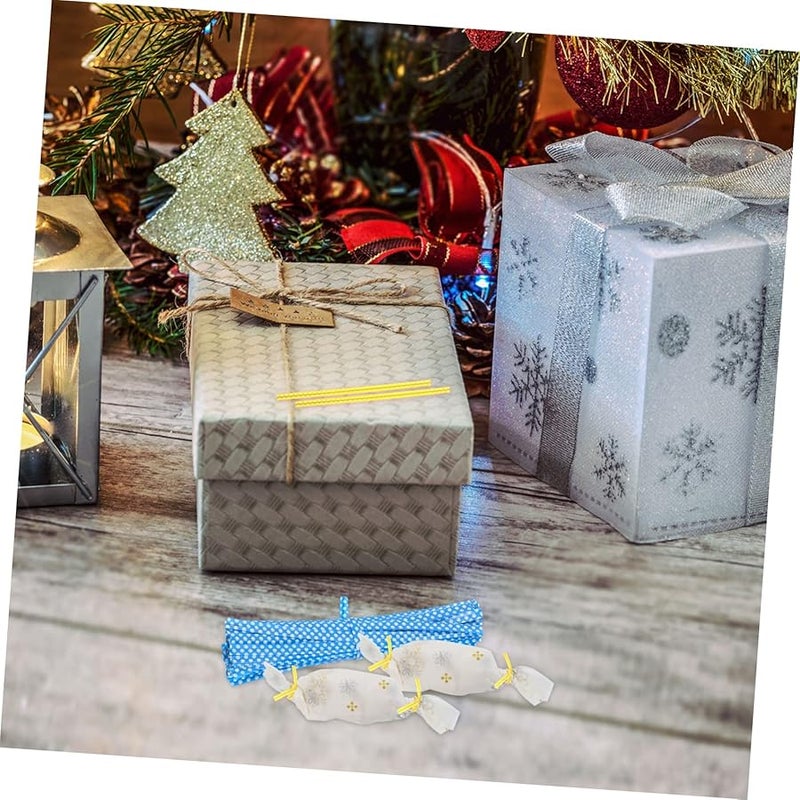 DOITOOL 300pcs Heat Seal Bags with Silk Tie Straps for Cookies Biscuits Breads Halloween Birthday Decorations - Image 4
