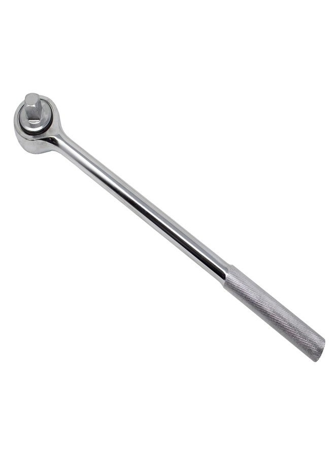 K-Tool International K Tool International 24090 3/4" Drive Ratchet Socket Wrench for Garages, Repair Shops, and DIY, Push Button Release, High Polish Chrome Finish, 19-7/8" Long, Non-slip Grip, Chrome Vanadium Steel - Image 4