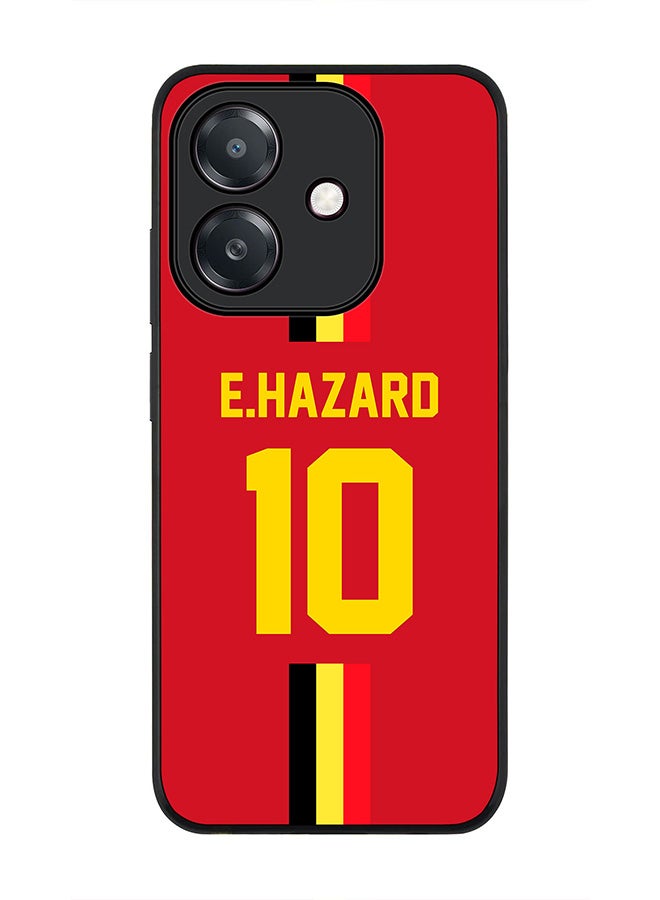 Stylizedd For Oppo A3x 4G / A3 4G Case,Slim fit Camera Protection, Shockproof Thin Phone cover - Football - Belgium, E.Hazard - Image 1