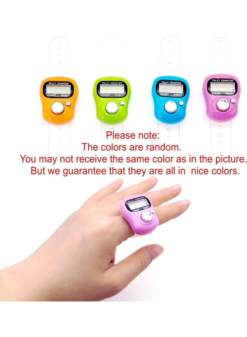 Kiboule Electronic Finger Counter 4 Packs, Resettable Hand Tally, 5 Digit Number and LCD Electronic Digital Display, Handheld Clicker Counting for Coaching, Knitting, Lap, Fishing, Golf and Row - Image 2