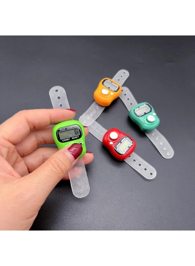 Kiboule Electronic Finger Counter 4 Packs, Resettable Hand Tally, 5 Digit Number and LCD Electronic Digital Display, Handheld Clicker Counting for Coaching, Knitting, Lap, Fishing, Golf and Row - Image 4