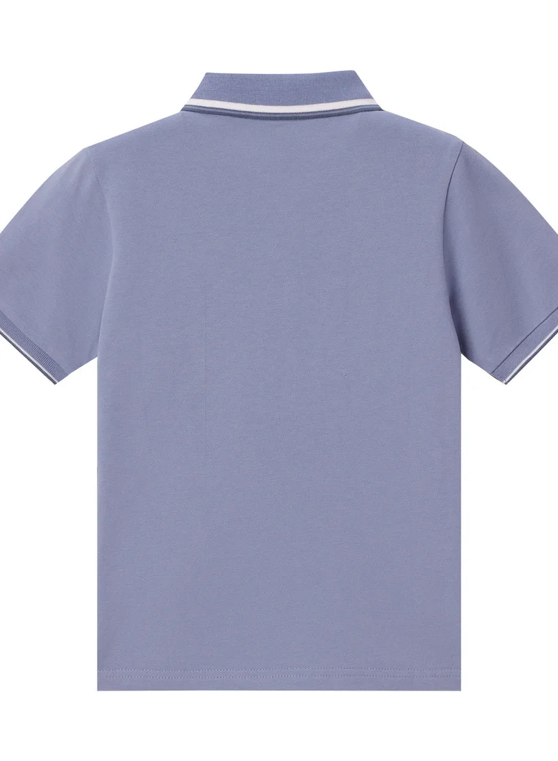 GIORDANO Junior's Slim Fit Cotton Pique Signature Embroidery Polo