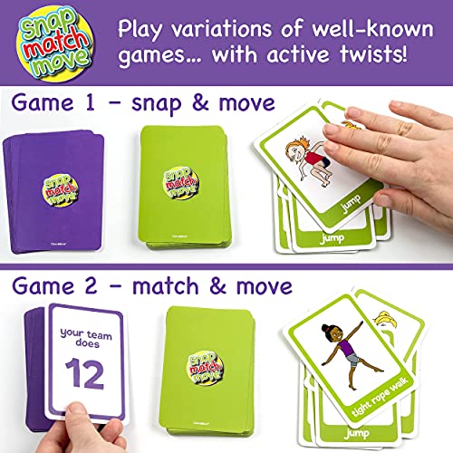 Covelico Exercise Cards for Kids - PE Equipment for Elementary School, Kids Workout Equipment Exercise Games, Classroom Exercise, PE Teacher Recess Equipment or at Home, Active Play Indoor or Outdoors - Image 3