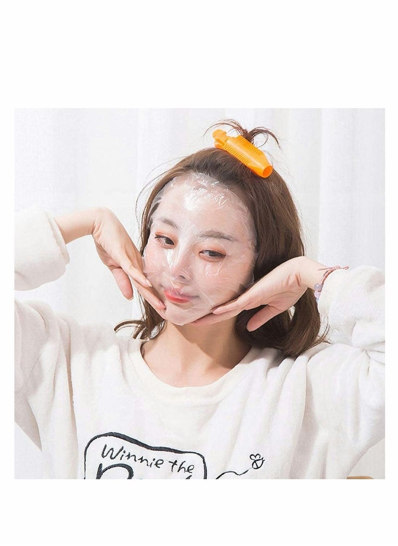 Generic 400Pcs DIY Facial Sheet Plastic Disposable Spa Skin Care Pre-cut Paper Film for Home and Salon Clear  - Image 5