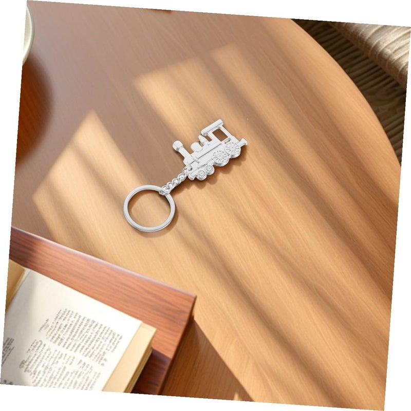 Train Car Keychain 2pcs Zinc Alloy Metal Cool Unique Key Rings for Men Women Cute Car Accessories Purse Charms for Automotive Interior Use - Image 5