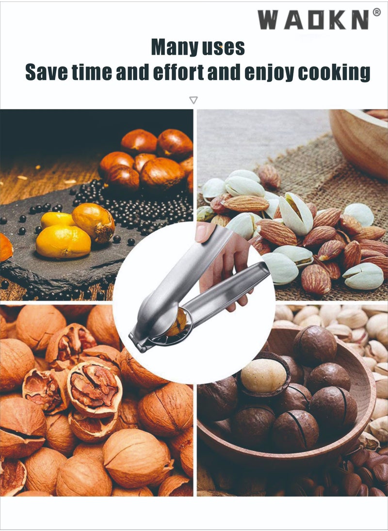WAOKN Nutcracker Chestnut Clip, Nut Cracker Sheller Walnut Pliers, Metal Nut Opener Plier, 304 Stainless Steel Kitchen Tools , Nut Walnut Nut Opener Plier,Kitchen Dried Fruit Opener  - Image 5